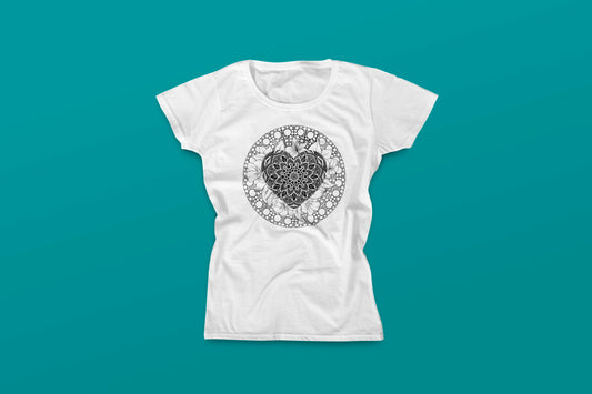 T-Shirt Tundala - Mandala Cuore