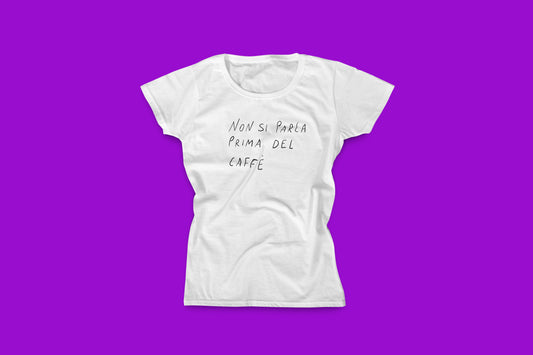 T-Shirt Spazio Lunatico - Non si parla prima del caffè